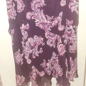 **Size 10 Worthington Asymetrical floral skirt